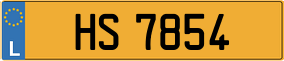 Trailer License Plate